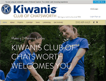 Tablet Screenshot of chatsworthkiwanis.org